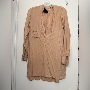 Blue Life “Made in Sunny California” Tan Lightweight Tunic Dress – Size Small